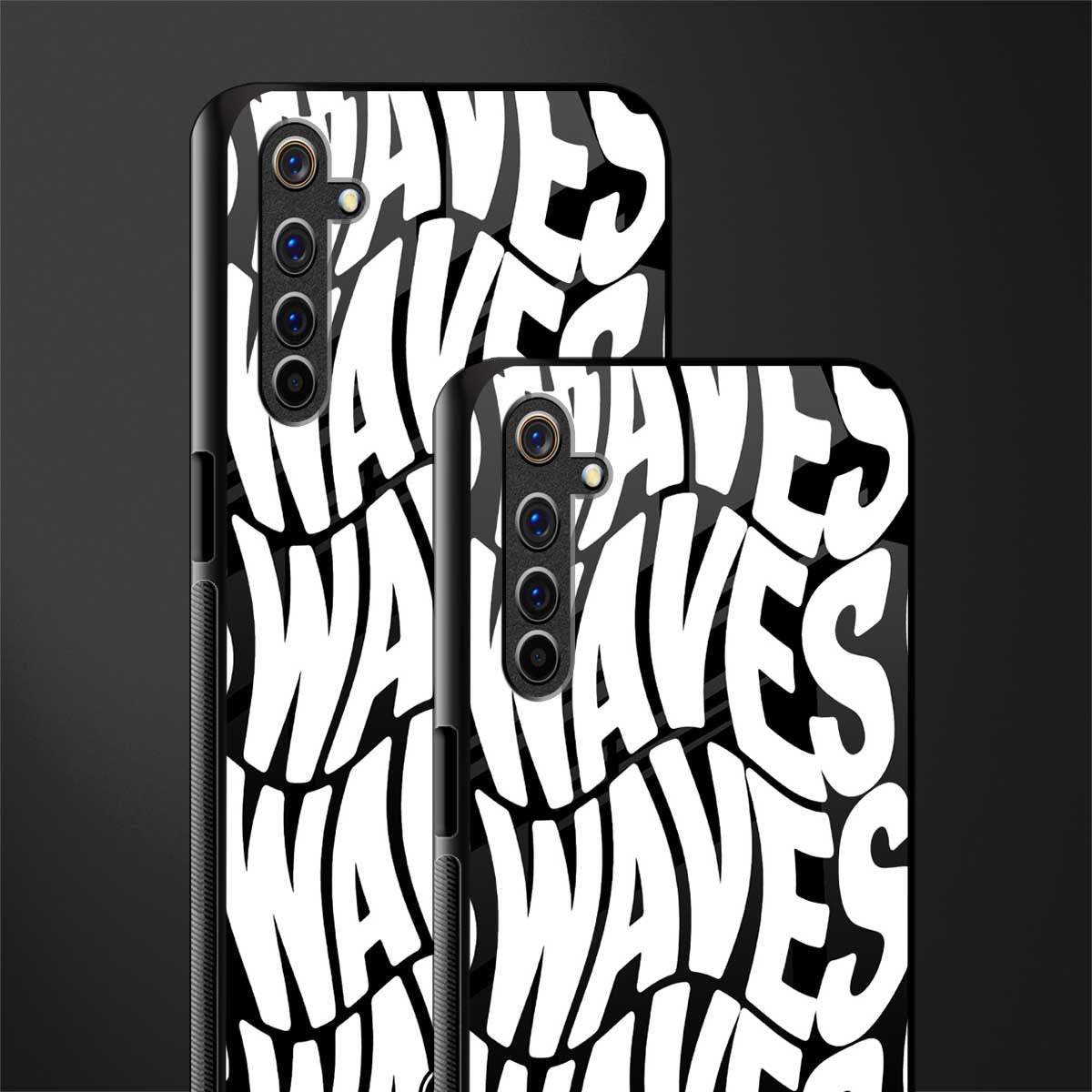 waves glass case for realme 6 image-2