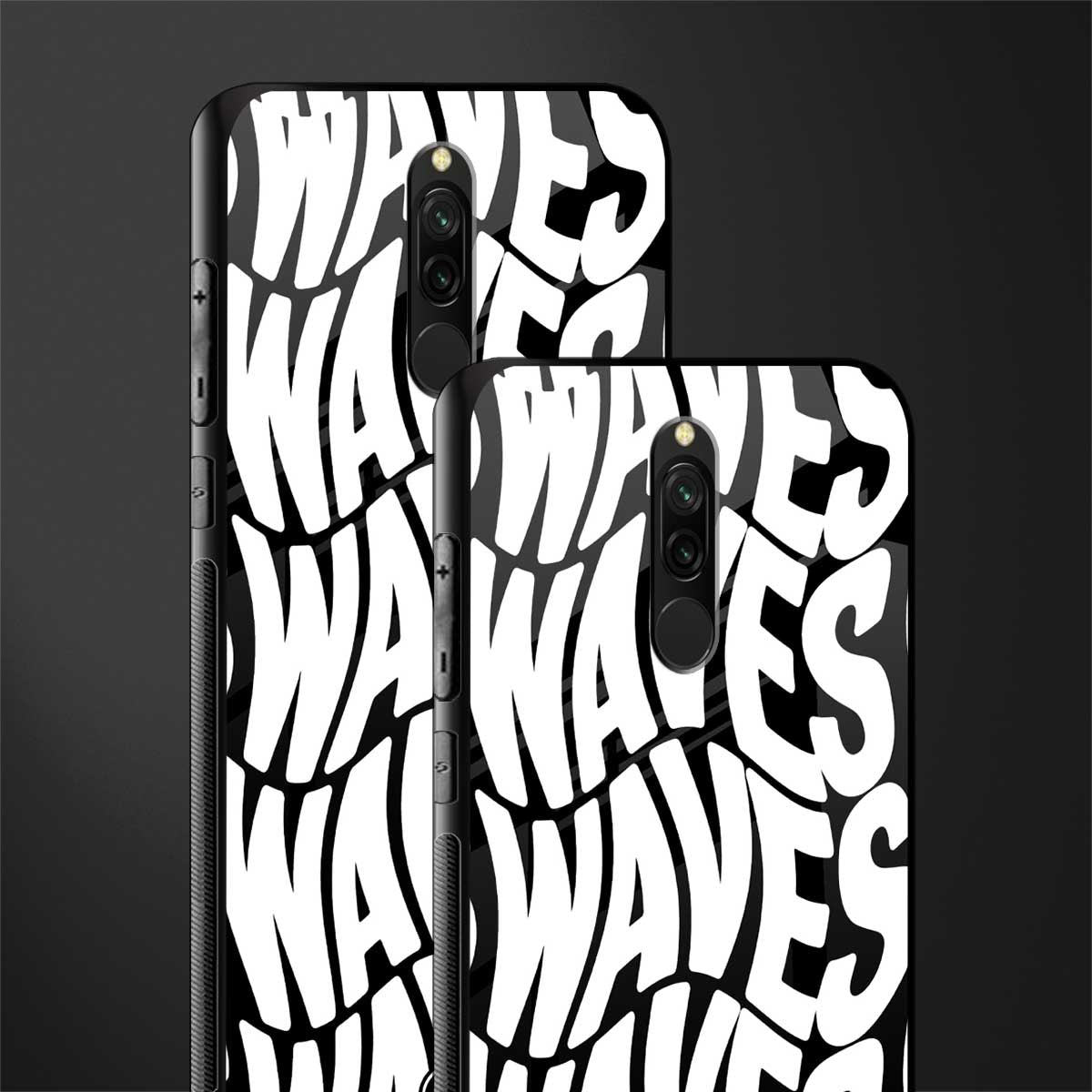 waves glass case for redmi 8 image-2