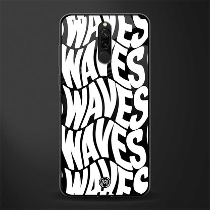 waves glass case for redmi 8 image