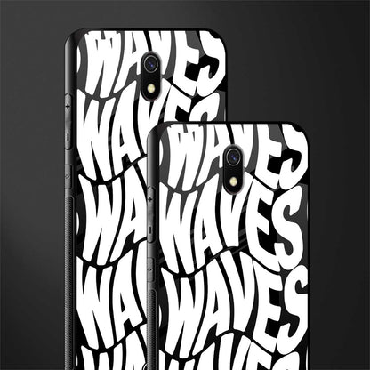 waves glass case for redmi 8a image-2