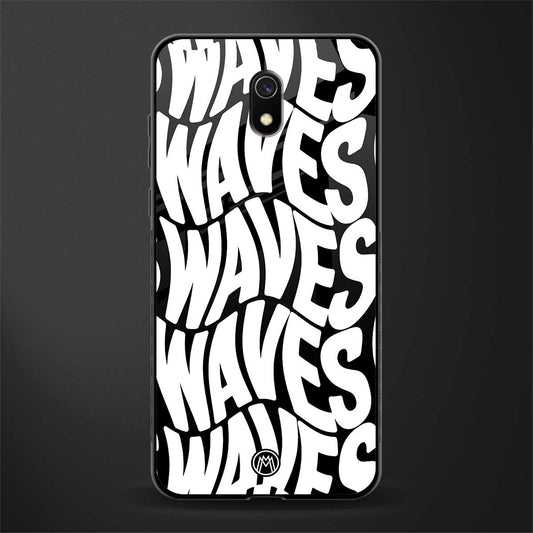 waves glass case for redmi 8a image