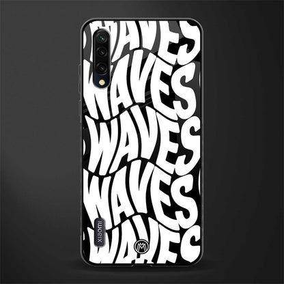 waves glass case for mi a3 redmi a3 image