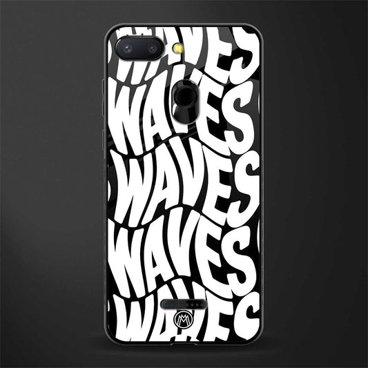 waves glass case for redmi 6 image