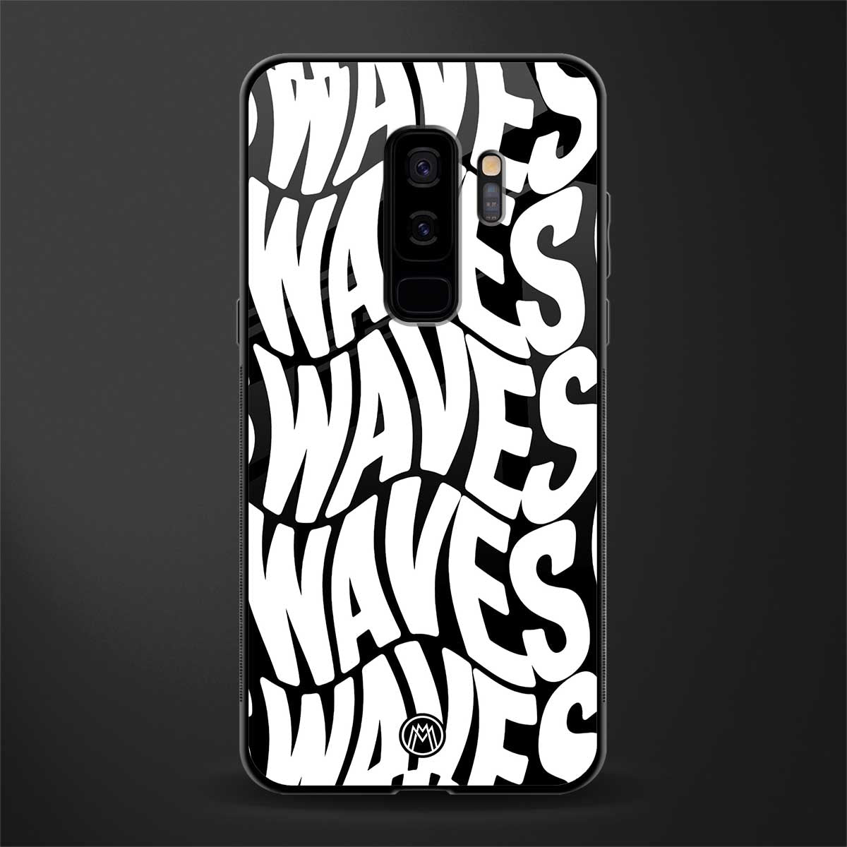 waves glass case for samsung galaxy s9 plus image