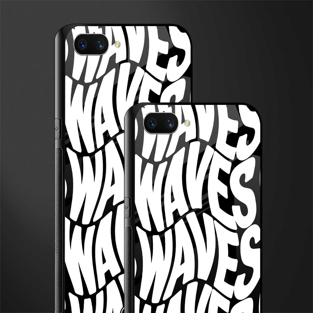 waves glass case for oppo a3s image-2