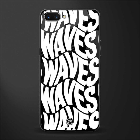 waves glass case for oppo a3s image