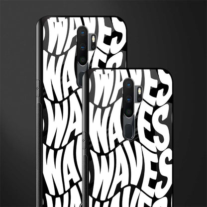 waves glass case for oppo a5 2020 image-2