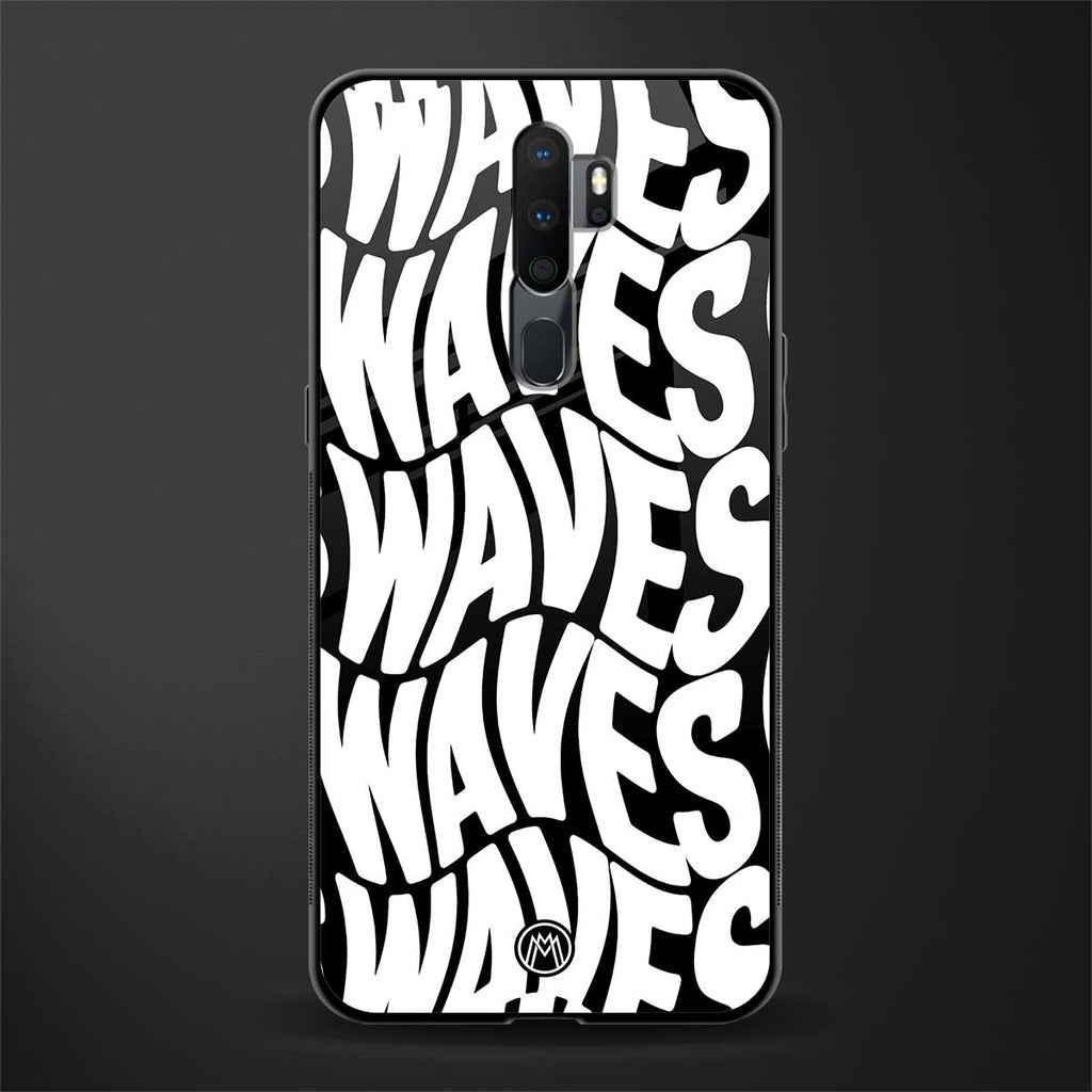 waves glass case for oppo a5 2020 image
