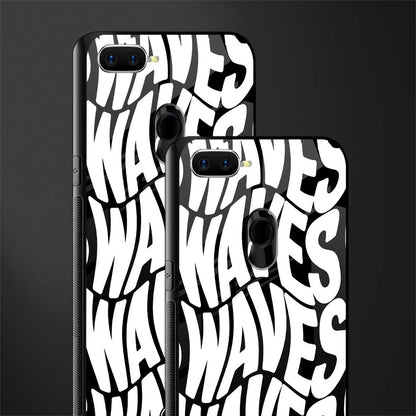waves glass case for oppo a7 image-2