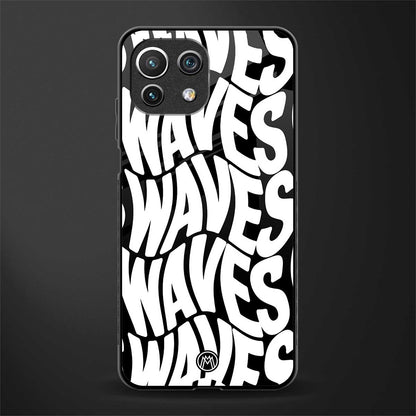 waves glass case for mi 11 lite image