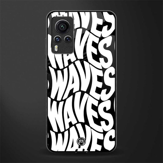 waves glass case for vivo x60 pro image