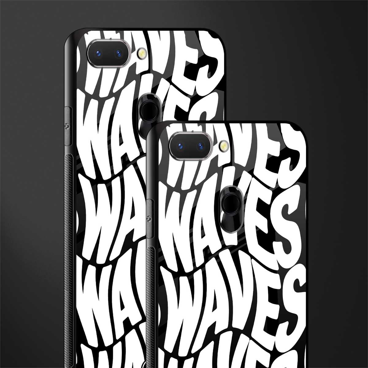 waves glass case for oppo a5 image-2