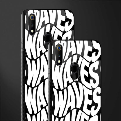 waves glass case for realme 3 pro image-2