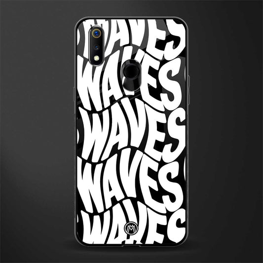 waves glass case for realme 3 pro image