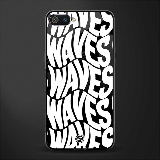 waves glass case for oppo a1k image