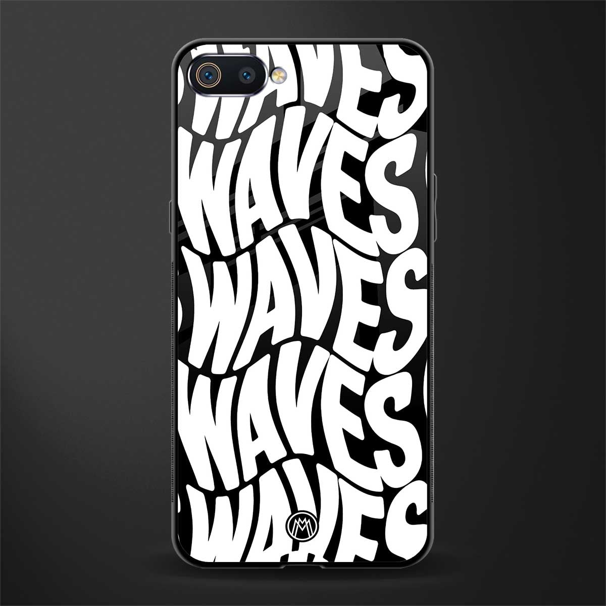 waves glass case for realme c2 image