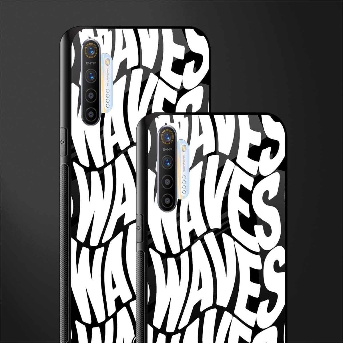 waves glass case for realme xt image-2