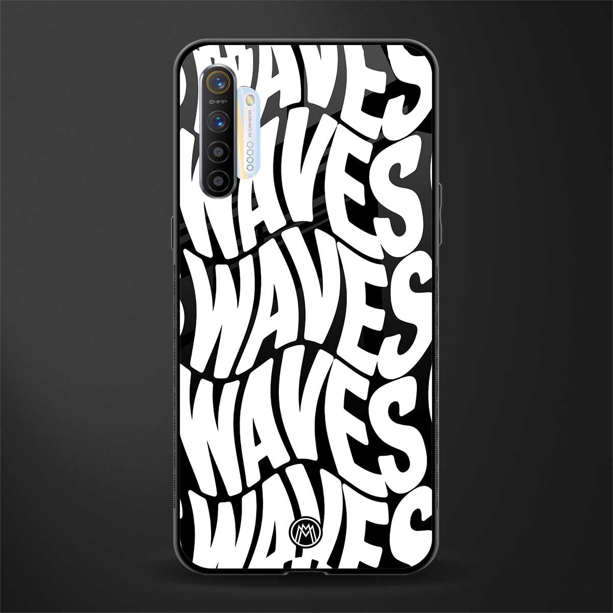 waves glass case for realme xt image