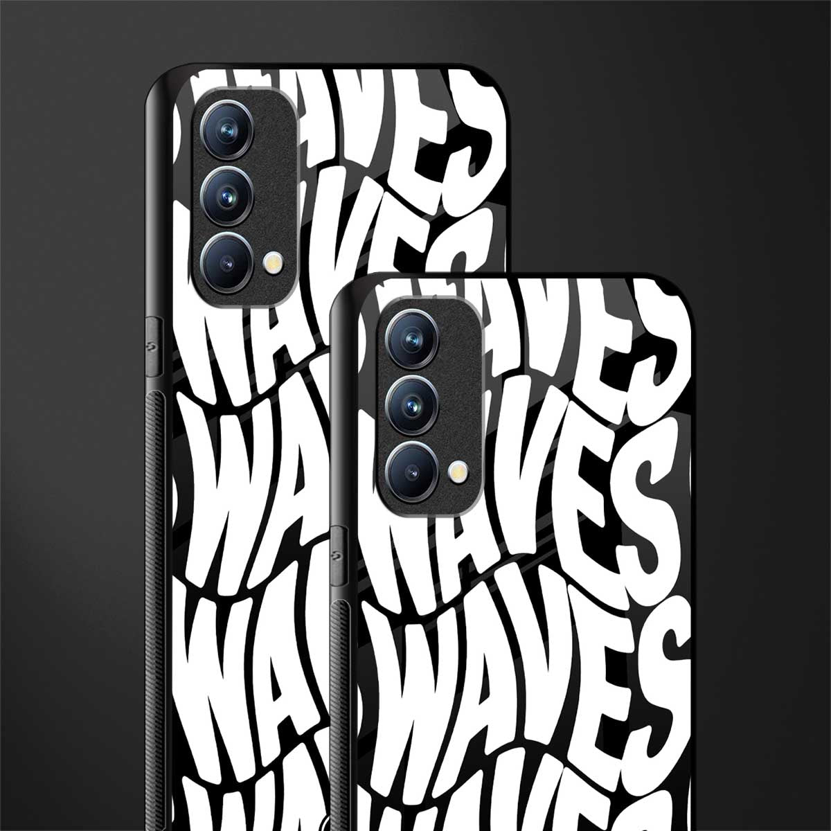 waves glass case for oppo f19s image-2