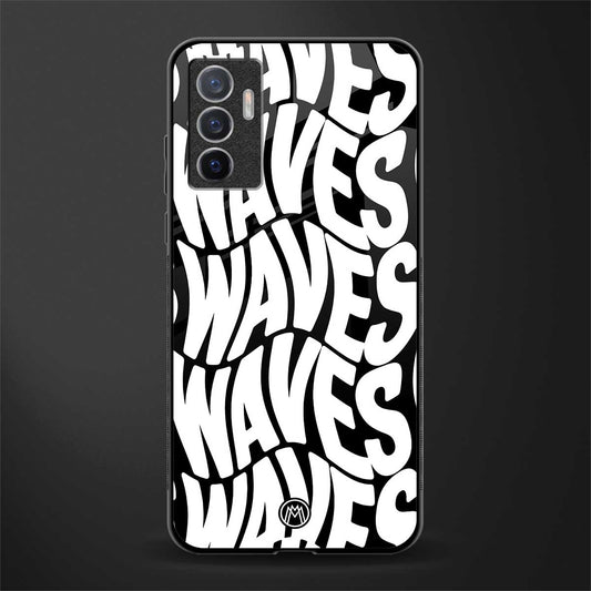 waves glass case for vivo v23e image