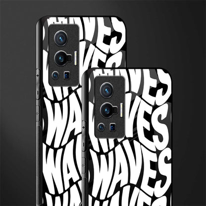 waves glass case for vivo x70 pro image-2