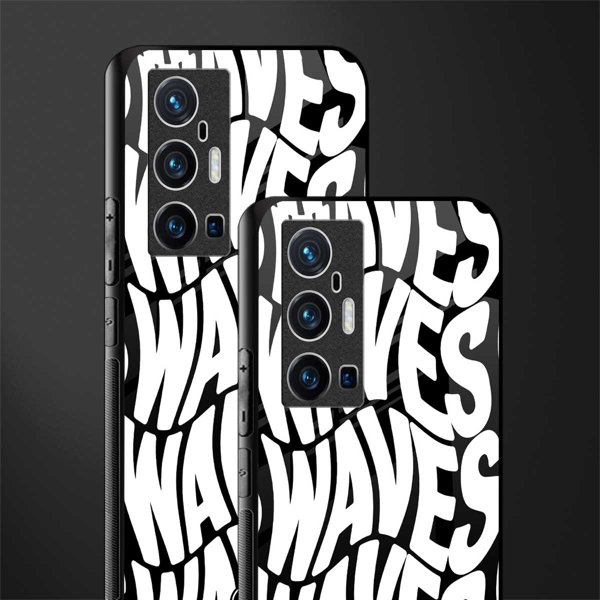 waves glass case for vivo x70 pro plus image-2