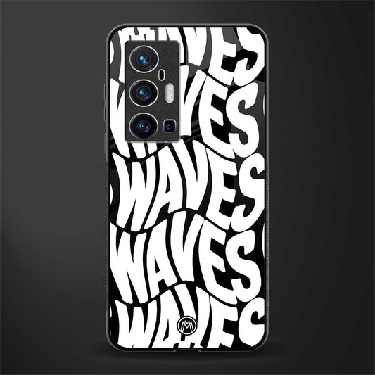 waves glass case for vivo x70 pro plus image