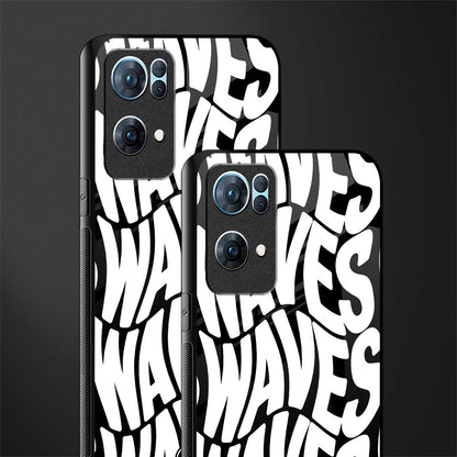 waves glass case for oppo reno7 pro 5g image-2