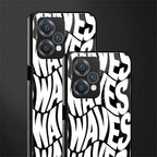 waves back phone cover | glass case for realme 9 pro 5g
