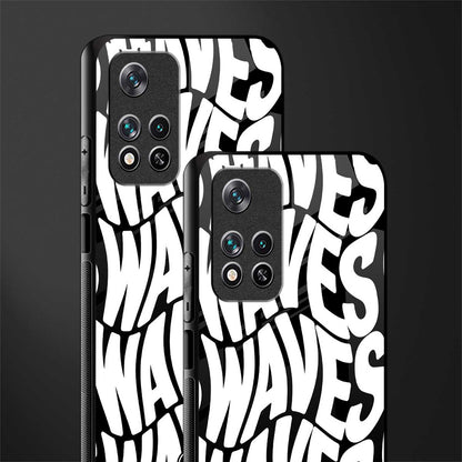 waves glass case for poco m4 pro 5g image-2
