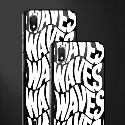 waves glass case for samsung galaxy a10 image-2