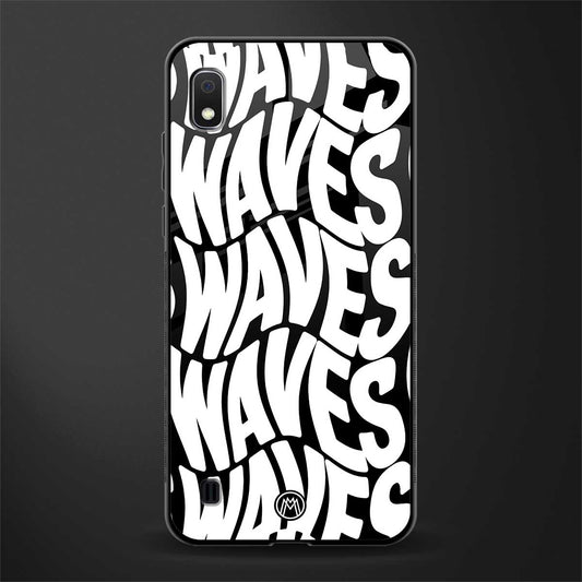 waves glass case for samsung galaxy a10 image