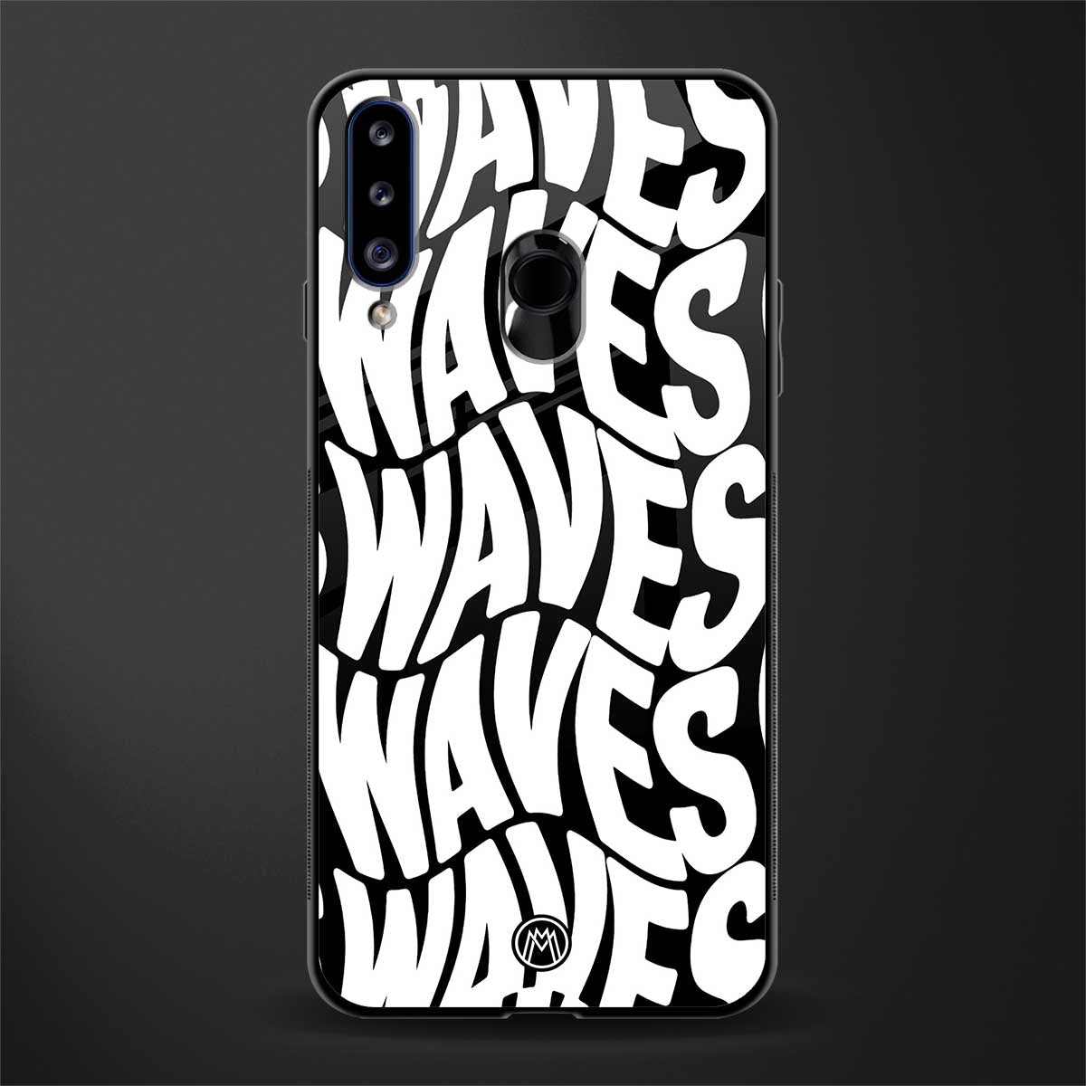 waves glass case for samsung galaxy a20s image