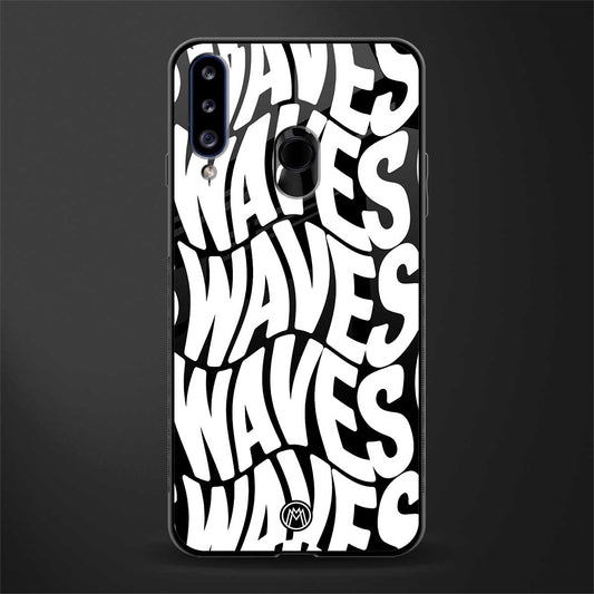 waves glass case for samsung galaxy a20s image