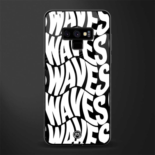 waves glass case for samsung galaxy note 9 image