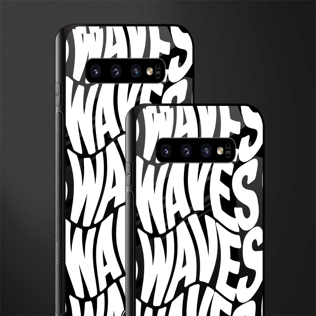 waves glass case for samsung galaxy s10 image-2