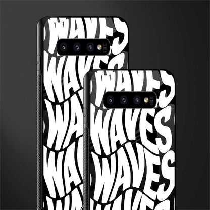 waves glass case for samsung galaxy s10 image-2