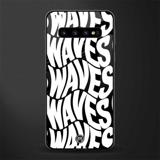 waves glass case for samsung galaxy s10 image