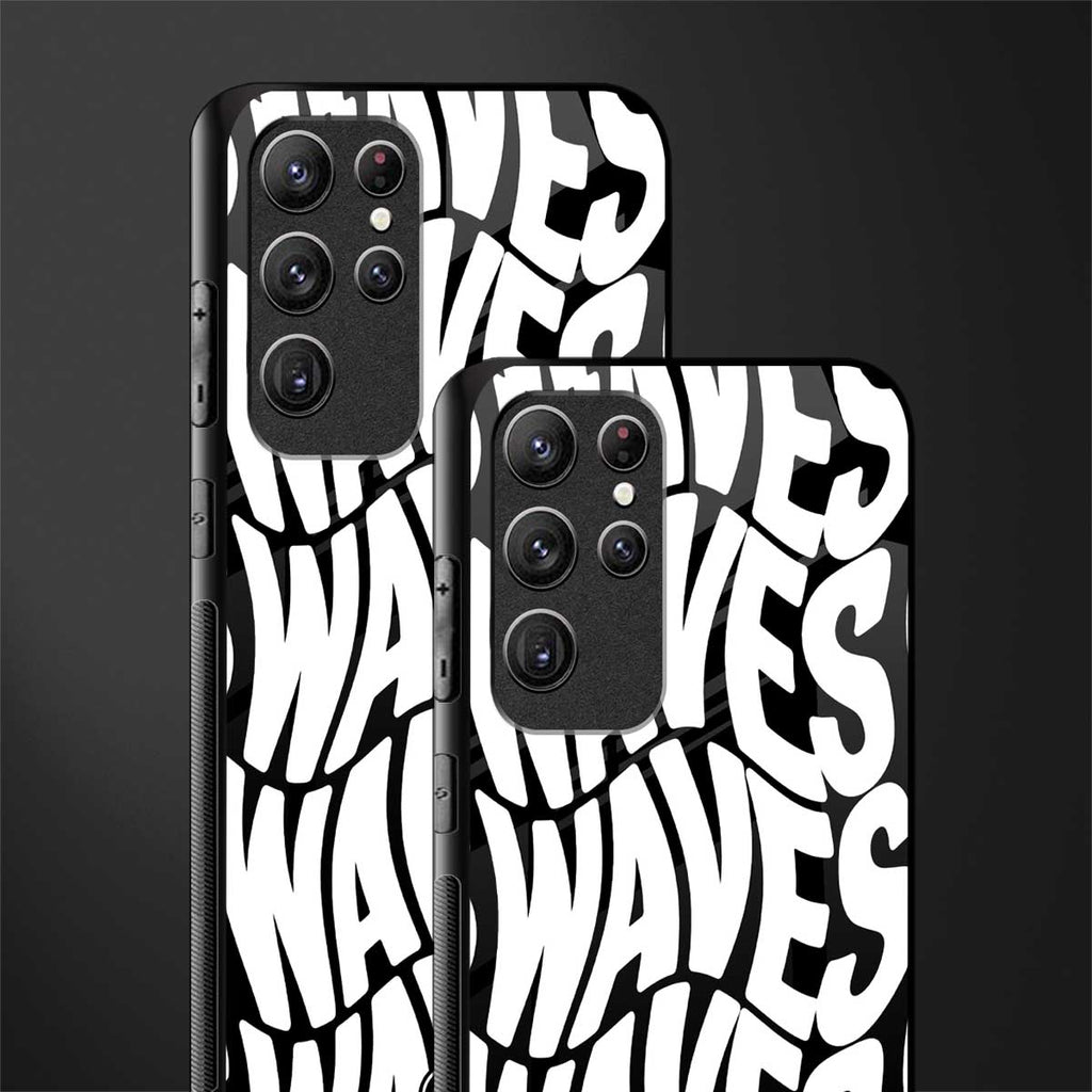 waves glass case for samsung galaxy s22 ultra 5g image-2
