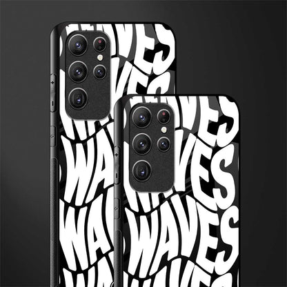 waves glass case for samsung galaxy s21 ultra image-2