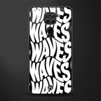 waves glass case for redmi note 9 image