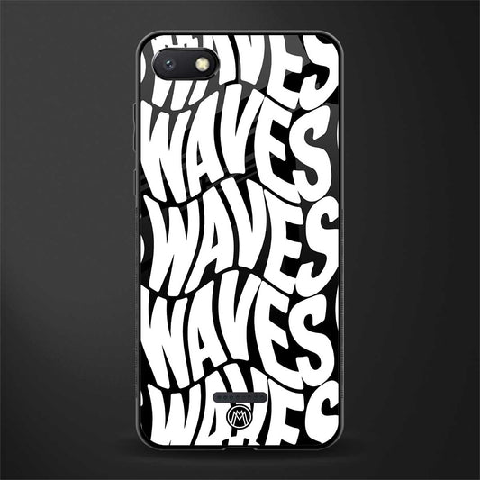 waves glass case for redmi 6a image