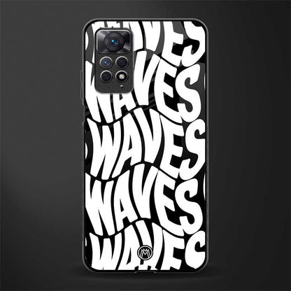 waves glass case for redmi note 11 pro image