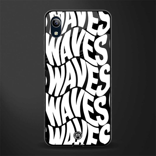 waves glass case for vivo y1s without fingerprint image