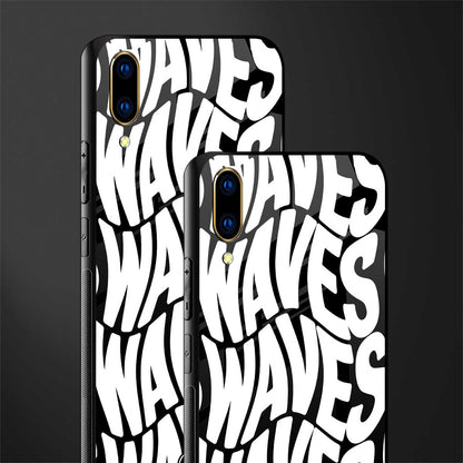 waves glass case for vivo v11 pro image-2