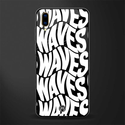 waves glass case for vivo v11 pro image