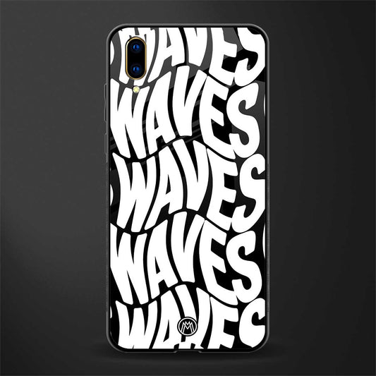 waves glass case for vivo v11 pro image