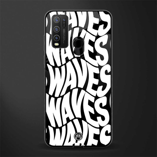 waves glass case for vivo y50 image