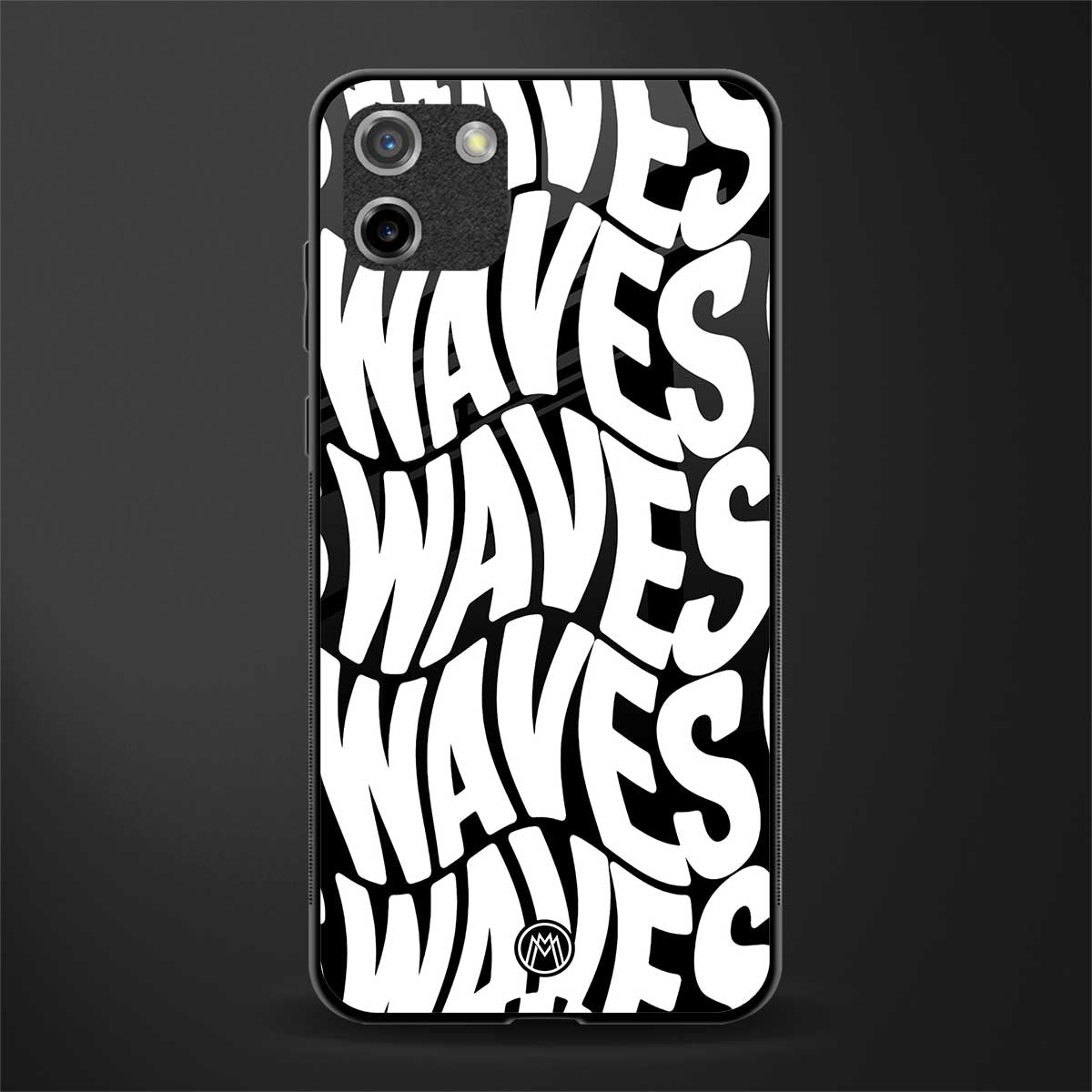 waves glass case for realme c11 image