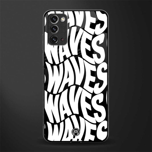 waves glass case for samsung galaxy note 20 image